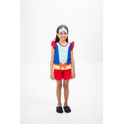 Baby Doll Infantil de Princesa em Malha Suede - BI... - D'Noite - Pijamas e Homewear