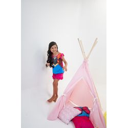 Baby Doll Infantil de Princesa em Malha Suede - BI... - D'Noite - Pijamas e Homewear