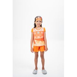 Baby Doll Infantil de Princesa em Malha Suede - BI... - D'Noite - Pijamas e Homewear