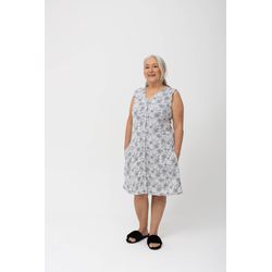 Camisola em Malha PV com Abertura Frontal de Botõe... - D'Noite - Pijamas e Homewear