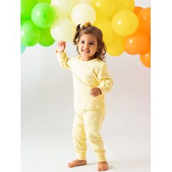 Pijama de Bebê em Cotton Liso com Calça e Manga Co... - D'Noite - Pijamas e Homewear