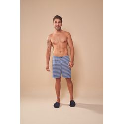 Samba Canção Masculino em Liganete Estampada - SC0... - D'Noite - Pijamas e Homewear
