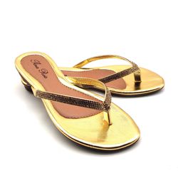 Sandália Feminina Rasteirinha Salto 2 Cm de Dedo 7... - Docvi Distribuidora