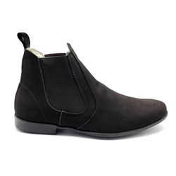 Botina Chelsea Masculina Couro Nobuk Bovino 068 Pr... - Docvi Distribuidora