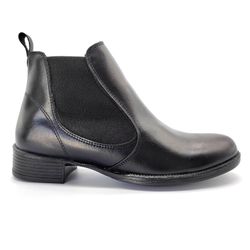 Bota Feminina Chelsea Preto Couro 2026 Preto - SDP... - Docvi Distribuidora