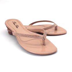 Sandália Feminina Rasteirinha Salto 2 Cm de Dedo 7... - Docvi Distribuidora