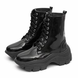 Bota Coturno Plataforma Alta Tratorada Cano Curto ... - Docvi Distribuidora