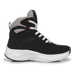 Bota Tênis Feminino Cano Alto de Couro Fitness 207... - Docvi Distribuidora