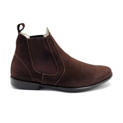 Botina Chelsea Masculina Couro Nobuk Bovino 068 Ca... - Docvi Distribuidora