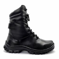 Coturno Militar Preto Operacional De Couro Bope 50... - Docvi Distribuidora