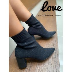 Sock Boot Kopenhagen {Preta} - Dolce & Menta