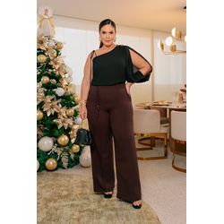 Blusa de crepe - 17656 - Dominique por Fátima Abrahão | Elegante e atemporal