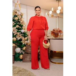 Blusa de crepe - 17626 - Dominique por Fátima Abrahão | Elegante e atemporal