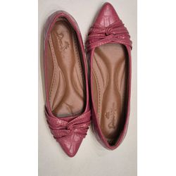 Sapatilha Rosa Nó Entrelaça - DONAMOCA