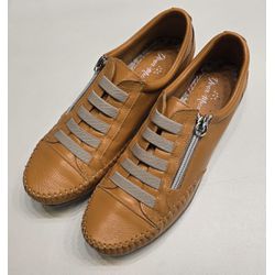 Sapatenis Amarelo Deserto Elástico e Zíper - DONAMOCA