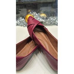 Sapatilha Marsala Entrelaçada - DONAMOCA