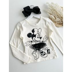 Blusa Minnie Preta - Dondokinha Kids