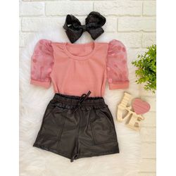 Blusa Tule Rose - Dondokinha Kids