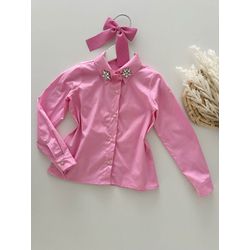 Camisa Cristal Rosa - Dondokinha Kids