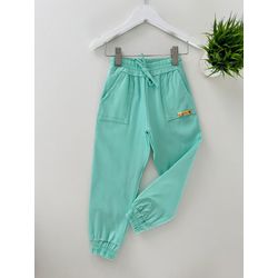 Calça Jogger Verde Agua - Dondokinha Kids