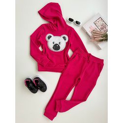 Conjunto Ursinho Pelúcia Pink - Dondokinha Kids