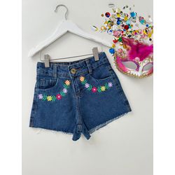 Short Jeans Flores - Dondokinha Kids