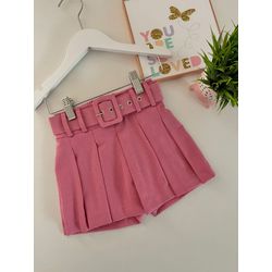 Short Saia Ana Clara Rosa - Dondokinha Kids