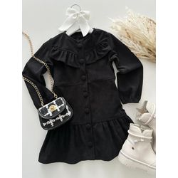 Vestido Hellen Preto - Dondokinha Kids