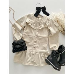 Vestido Hellen Off White - Dondokinha Kids