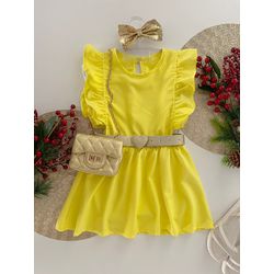 Vestido Maria Amarelo - Dondokinha Kids