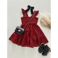 Vestido Marilia Vermelho - Dondokinha Kids