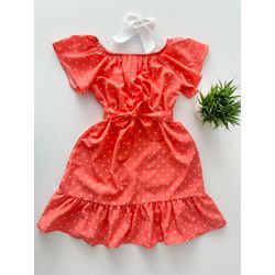 Vestido Póa Coral - Dondokinha Kids