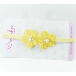 Faixa Flor de Pérola - Doninha Laços