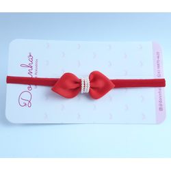 Faixa Bandana com Pérola - Doninha Laços