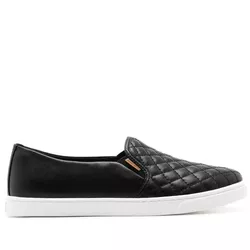 Tênis Anacapri Slip On Matelassê Preto - Donna Lu