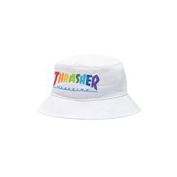 Bucket Hat Thrasher Rainbow White - 3857 - DREAMS SKATESHOP