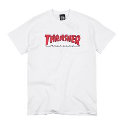 Camiseta Thrasher Outlined White - 2116 - DREAMS SKATESHOP