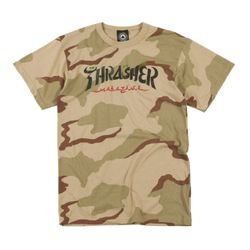 Camiseta Thrasher Especial Caligraphy Marrom - 373 - DREAMS SKATESHOP