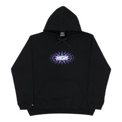 Hoodie High Club Logo Black - 5015 - DREAMS SKATESHOP