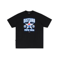 Camiseta Disturb Cola Star Black - 5429 - DREAMS SKATESHOP