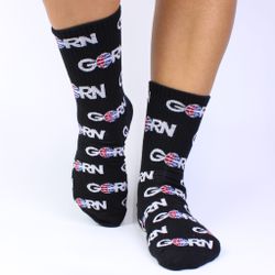 Meias Su;py Cano Alto Ggrn Logo Black - 5554 - DREAMS SKATESHOP