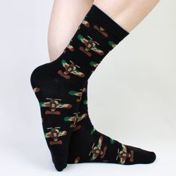 Meias Su;py Cano Alto Avião Camuflado - 5557 - DREAMS SKATESHOP