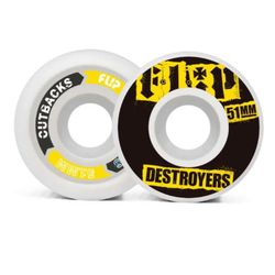 Roda Flip Destroyers Branca 51mm - 5436 - DREAMS SKATESHOP