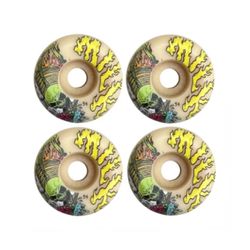 Roda Milk Conical Caveira Verde 51MM - 5687 - DREAMS SKATESHOP