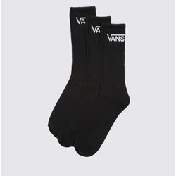 Meia Vans Class Crew 41/45 Black (Pack 3) - 5635 - DREAMS SKATESHOP