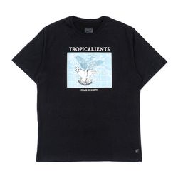 Camiseta Tropicalients Tee Peace On Earth Black - ... - DREAMS SKATESHOP