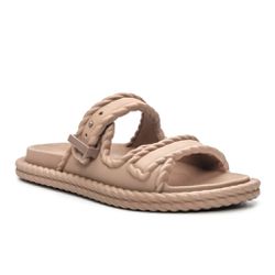 Sandália Birken Feminina Detalhes Corda Garoa Cara... - DROP FIT