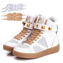 Tênis Sneaker Couro Legitimo Branco - REF: 10100 O... - DROP FIT