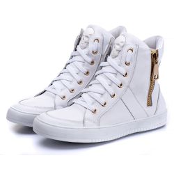 Tênis Sneaker Couro Legitimo Branco - REF: 10200 -... - DROP FIT