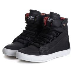 Tênis Sneaker Couro Legitimo Preto - REF: 60130 - ... - DROP FIT